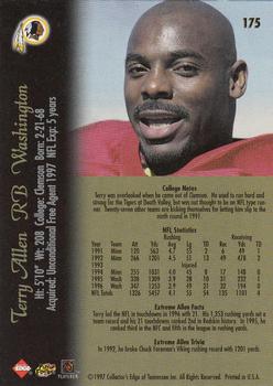 1997 Collector's Edge Extreme #175 Terry Allen Back