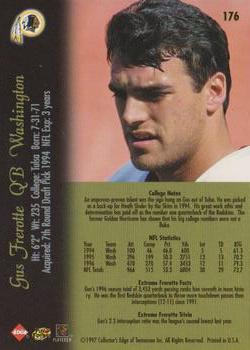1997 Collector's Edge Extreme #176 Gus Frerotte Back