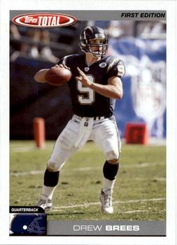 2004 Topps Total - First Edition #163 Drew Brees Front