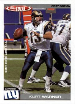 2004 Topps Total - First Edition #172 Kurt Warner Front