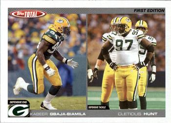 2004 Topps Total - First Edition #232 Kabeer Gbaja-Biamila / Cletidus Hunt Front
