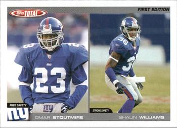 2004 Topps Total - First Edition #240 Omar Stoutmire / Shaun Williams Front