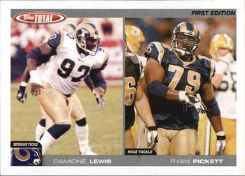 2004 Topps Total - First Edition #248 Damione Lewis / Ryan Pickett Front