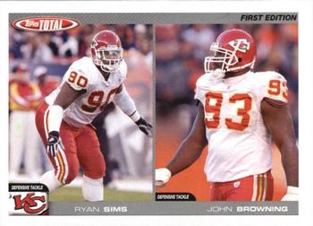 2004 Topps Total - First Edition #260 Ryan Sims / John Browning Front