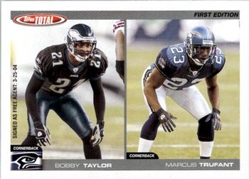 2004 Topps Total - First Edition #268 Bobby Taylor / Marcus Trufant Front