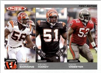 2004 Topps Total - First Edition #281 Brian Simmons / Kevin Hardy / Nate Webster Front