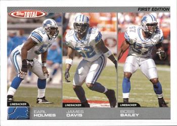 2004 Topps Total - First Edition #286 Earl Holmes / James Davis / Boss Bailey Front