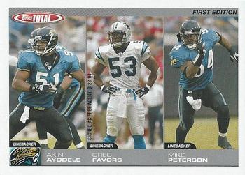 2004 Topps Total - First Edition #290 Akin Ayodele / Greg Favors / Mike Peterson Front