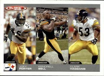 2004 Topps Total - First Edition #299 Joey Porter / Kendrell Bell / Clark Haggans Front