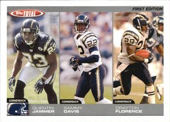 2004 Topps Total - First Edition #300 Quentin Jammer / Sammy Davis / Drayton Florence Front
