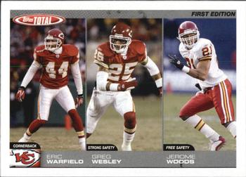 2004 Topps Total - First Edition #318 Eric Warfield / Greg Wesley / Jerome Woods Front