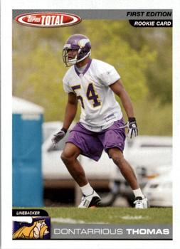 2004 Topps Total - First Edition #416 Dontarrious Thomas Front