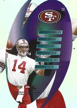 1997 Collector's Edge Extreme - Finesse #10 Jim Druckenmiller Back