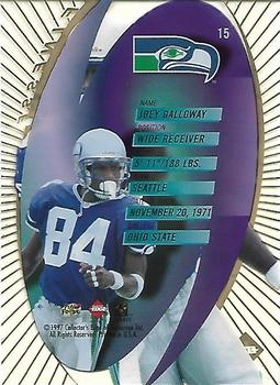 1997 Collector's Edge Extreme - Finesse #15 Joey Galloway Back