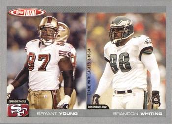 2004 Topps Total - Silver #246 Bryant Young / Brandon Whiting Front