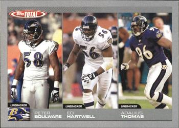 2004 Topps Total - Silver #278 Peter Boulware / Ed Hartwell / Adalius Thomas Front