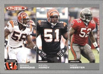 2004 Topps Total - Silver #281 Brian Simmons / Kevin Hardy / Nate Webster Front