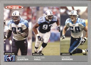 2004 Topps Total - Silver #305 Kevin Carter / Carlos Hall / Peter Sirmon Front