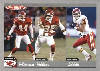 2004 Topps Total - Silver #318 Eric Warfield / Greg Wesley / Jerome Woods Front