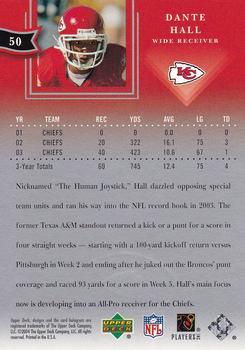 2004 Upper Deck Diamond Collection All-Star Lineup - Silver Honors #50 Dante Hall Back