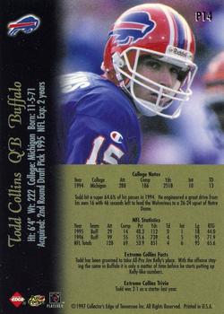 1997 Collector's Edge Extreme - Foil #P14 Todd Collins Back