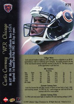 1997 Collector's Edge Extreme - Foil #P29 Curtis Conway Back