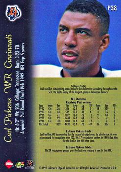 1997 Collector's Edge Extreme - Foil #P38 Carl Pickens Back