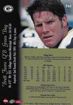 1997 Collector's Edge Extreme - Foil #P60 Brett Favre Back