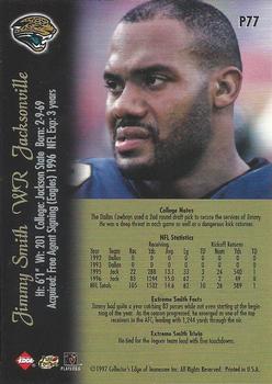1997 Collector's Edge Extreme - Foil #P77 Jimmy Smith Back