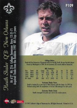 1997 Collector's Edge Extreme - Foil #P109 Heath Shuler Back