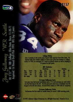 1997 Collector's Edge Extreme - Foil #P157 Joey Galloway Back