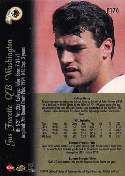 1997 Collector's Edge Extreme - Foil #P176 Gus Frerotte Back