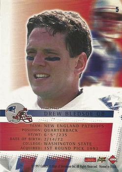 1997 Collector's Edge Extreme - Force #5 Drew Bledsoe Back