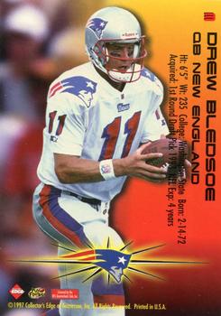 1997 Collector's Edge Extreme - Fury #3 Drew Bledsoe Back