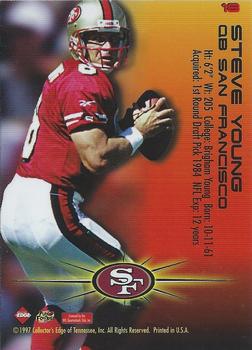 1997 Collector's Edge Extreme - Fury #18 Steve Young Back