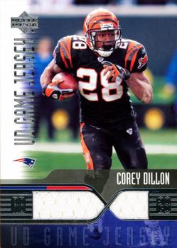 2004 Upper Deck - UD Game Jerseys #CD-GJ Corey Dillon Front
