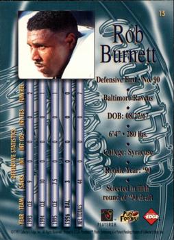 1997 Collector's Edge Masters #15 Rob Burnett Back