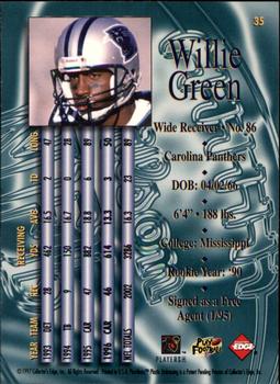 1997 Collector's Edge Masters #35 Willie Green Back