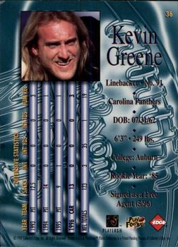 1997 Collector's Edge Masters #36 Kevin Greene Back