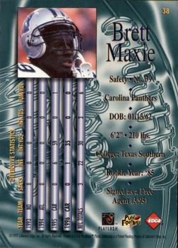 1997 Collector's Edge Masters #38 Brett Maxie Back