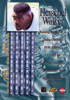 1997 Collector's Edge Masters #72 Herschel Walker Back