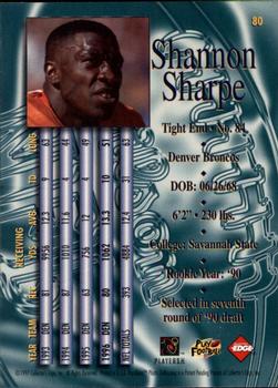 1997 Collector's Edge Masters #80 Shannon Sharpe Back