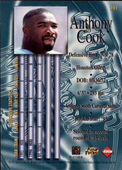 1997 Collector's Edge Masters #101 Anthony Cook Back