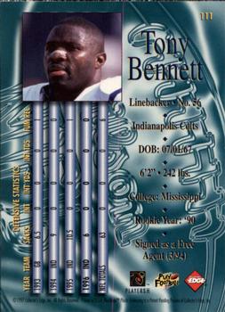 1997 Collector's Edge Masters #111 Tony Bennett Back