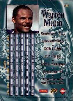 1997 Collector's Edge Masters #150 Warren Moon Back
