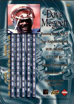1997 Collector's Edge Masters #160 Dave Meggett Back