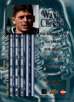 1997 Collector's Edge Masters #179 Wayne Chrebet Back