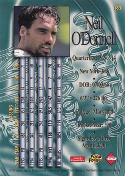 1997 Collector's Edge Masters #183 Neil O'Donnell Back