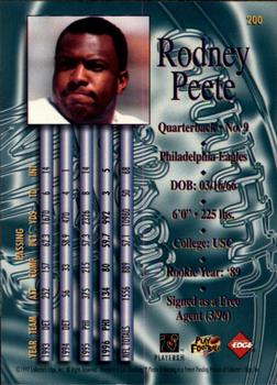 1997 Collector's Edge Masters #200 Rodney Peete Back