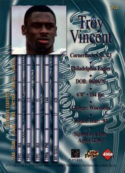 1997 Collector's Edge Masters #202 Troy Vincent Back